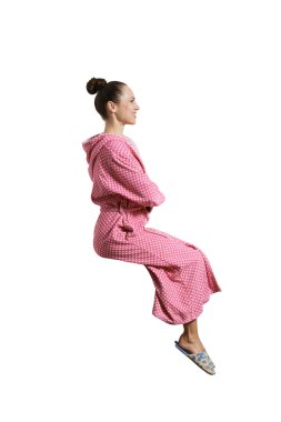 pembe sabahlık genç kadın