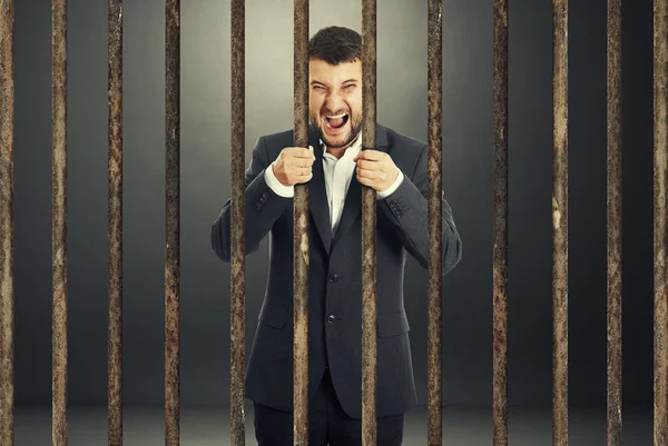 Screaming businessman — Stock Photo, Image