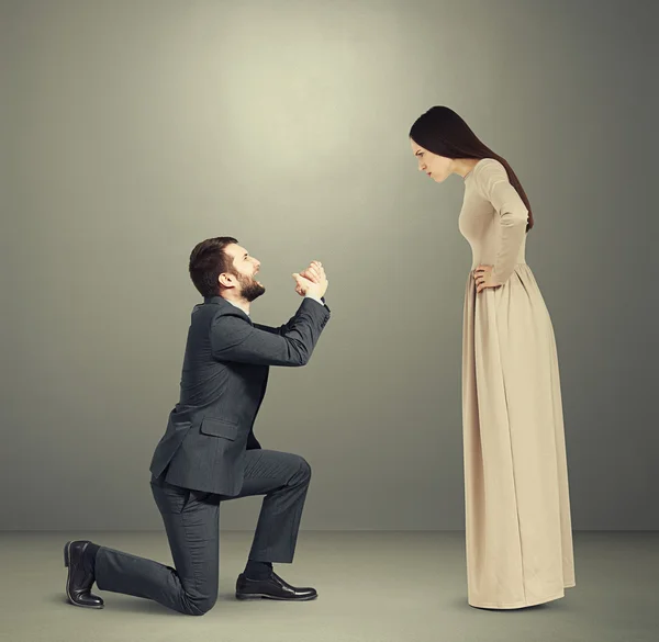 Retrato de casal emocional — Fotografia de Stock