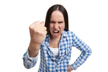 duygusal kadın bağırıyor