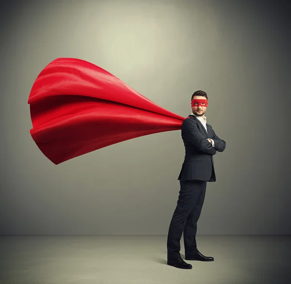 Businessman dressed as a superhero — Stock Photo, Image