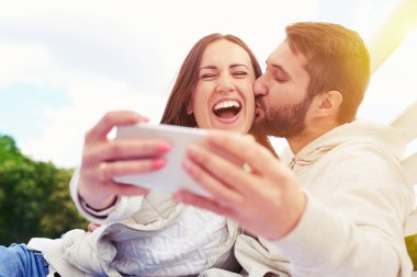 kadının selfie yapması