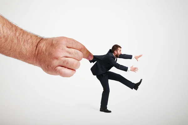 Hand stoppen met man — Stockfoto