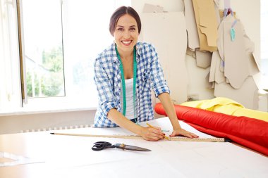 designer drawing blueprint