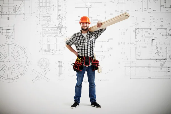 Builder in uniform — Stock Photo, Image