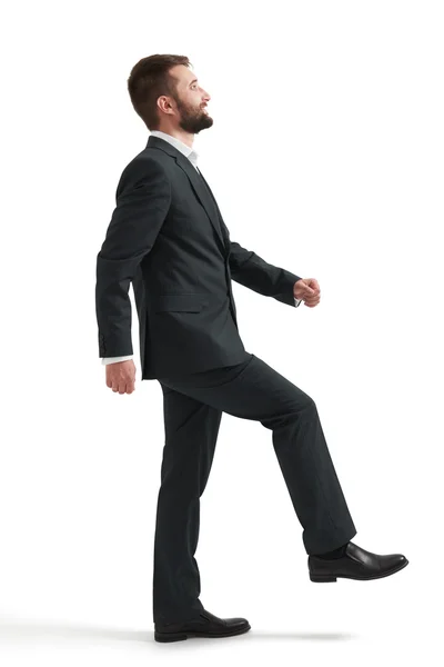 Man raising one leg — Stock Photo, Image