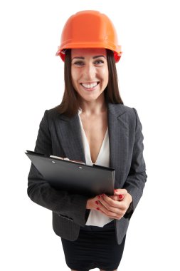 gülen kadın portresi geniş açı