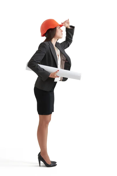 Woman architect — Stock Photo, Image