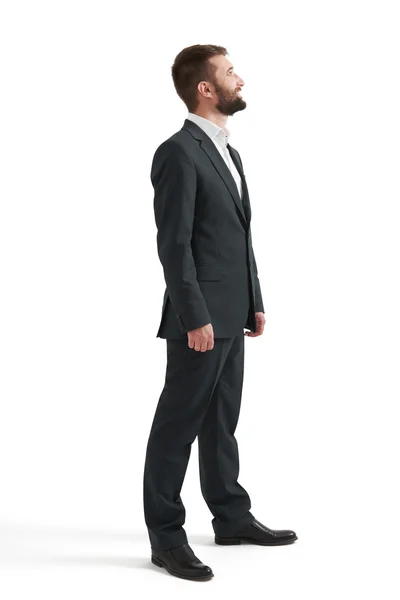 Man in formal wear looking up — Stock Photo, Image