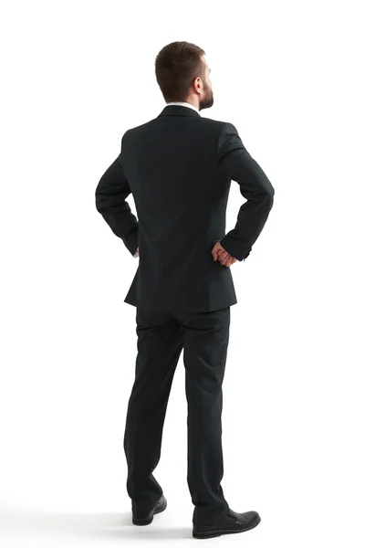 Businessman in formal wear looking up — Stock Photo, Image