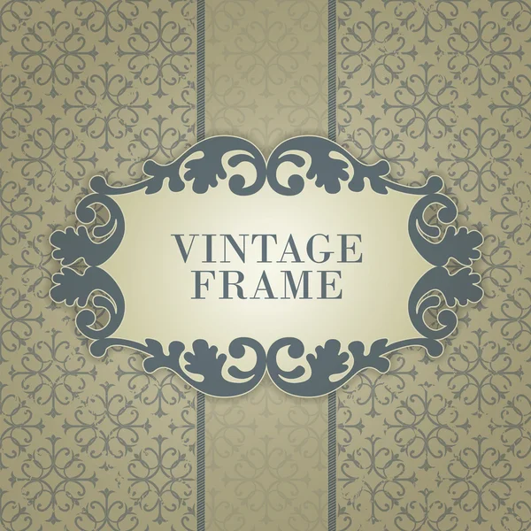 Illustrazione cornice vintage — Vettoriale Stock