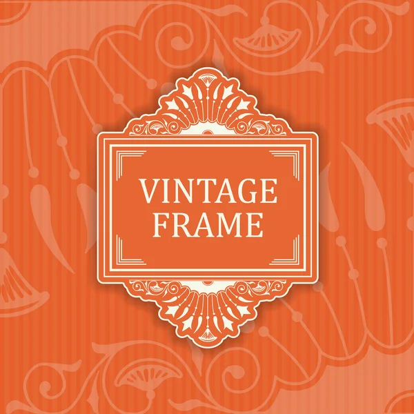 Vintage decoratief frame — Stockvector