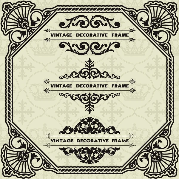 Vintage elements set — Stock Vector