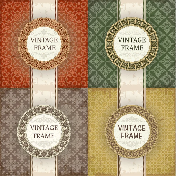 Cadres vintage — Image vectorielle