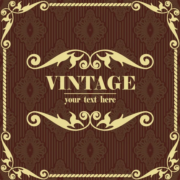 Brown vintage background — Stock Vector