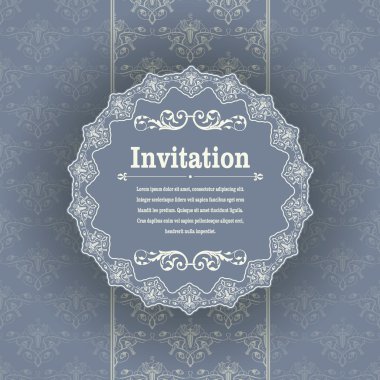 Davetiyeler için antika arka plan