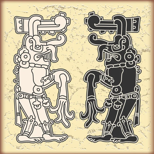 Στολίδι στο στυλ των Μάγια — Διανυσματικό Αρχείο