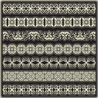 Vintage kenarlık kümesi