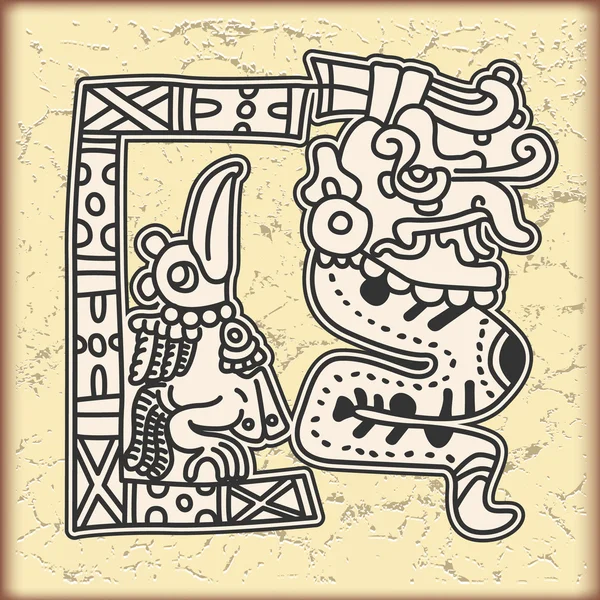 Ornament ve stylu Maya — Stockový vektor