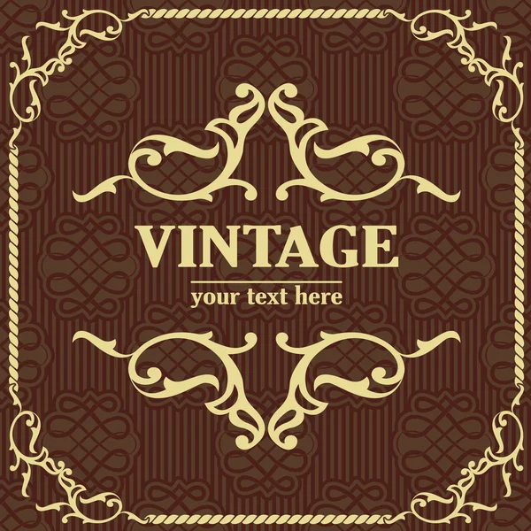 vintage desen ile arka plan