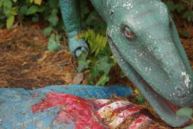 Bir Scelidosaurus yemek Coelophysis