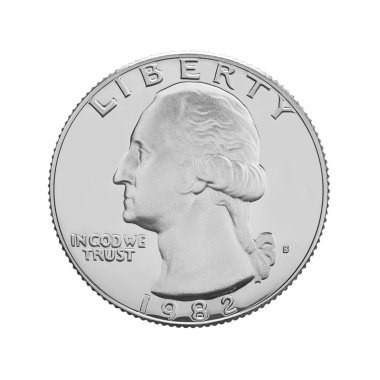 American one quarter coin i clipart