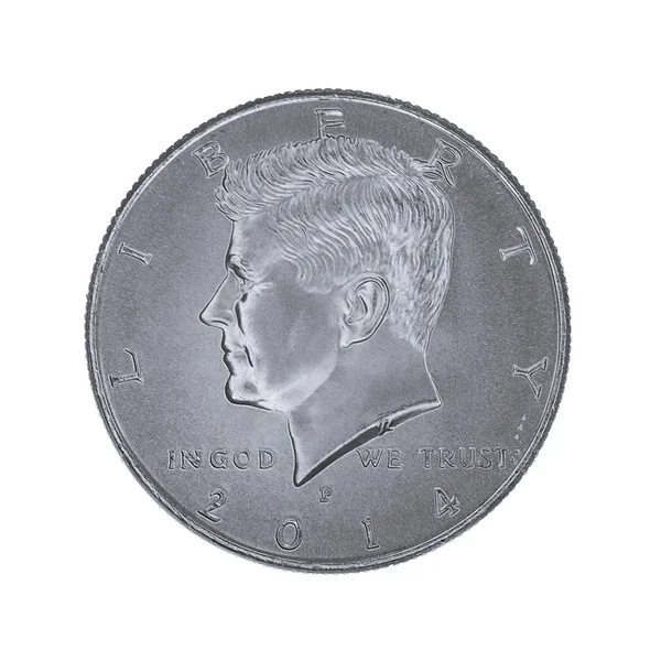 John F Kennedy fél dollár — Stock Fotó
