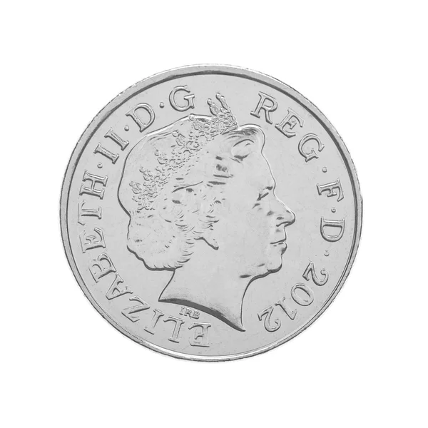 英国十便士硬币 — 图库照片