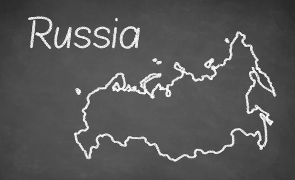 Mapa Ruska na tabuli — Stock fotografie