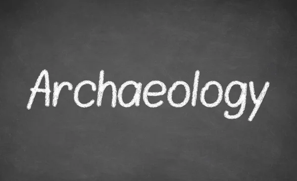 Arkeoloji ders yazı tahtası veya kara tahta. — Stok fotoğraf