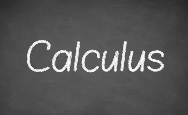 Calculus lektion på tavlan eller svarta tavlan. — Stockfoto