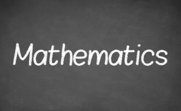 Matematik lektion på tavlan eller svarta tavlan. — Stockfoto
