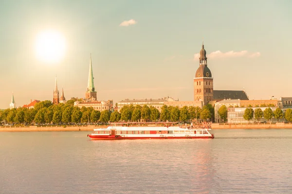 Panorama des alten Riga. Lettland — Stockfoto