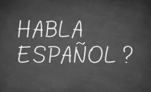 Spanish language learning concept image. — Stock Photo, Image