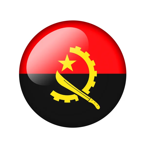 The Angolan flag — Stock Photo, Image