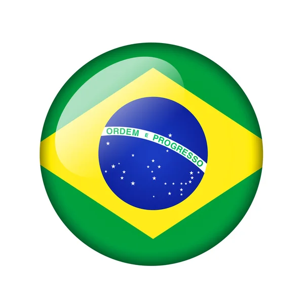 Die brasilianische Flagge — Stockfoto