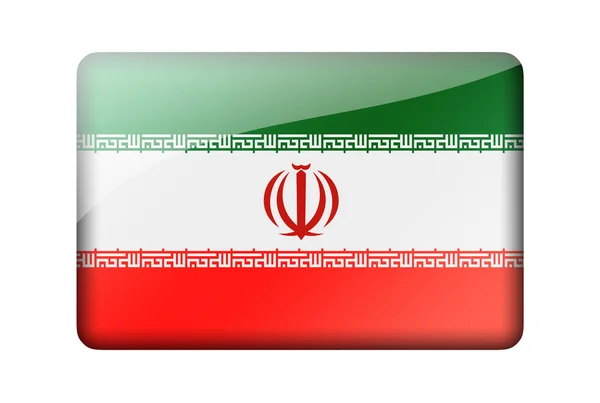 A bandeira iraniana — Fotografia de Stock