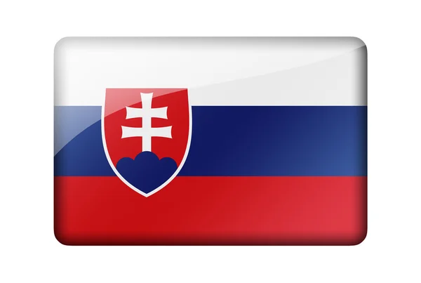 De vlag van Slowakije — Stockfoto