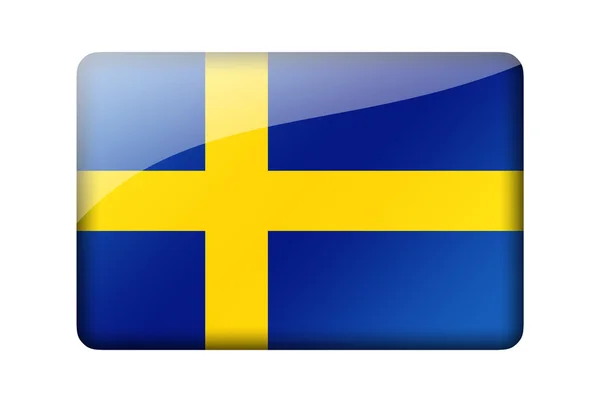 Die schwedische Flagge — Stockfoto