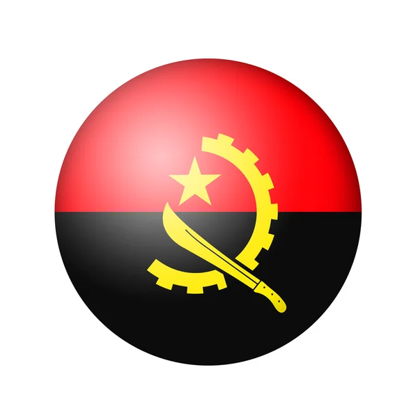 The Angolan flag — Stock Photo, Image