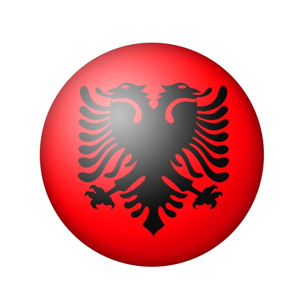 Den Albanska flaggan — Stockfoto