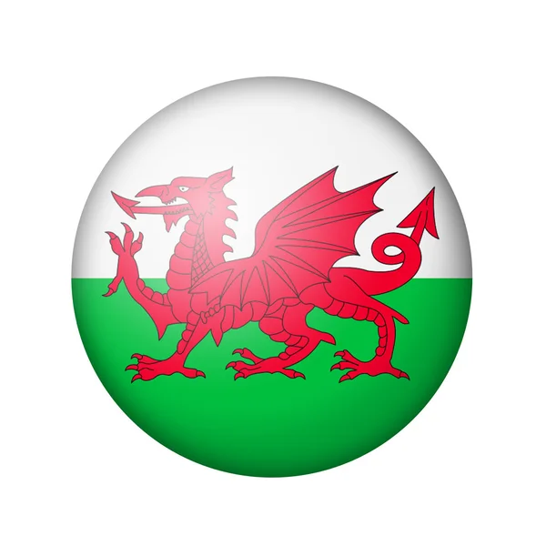 Vlajka Walesu — Stock fotografie