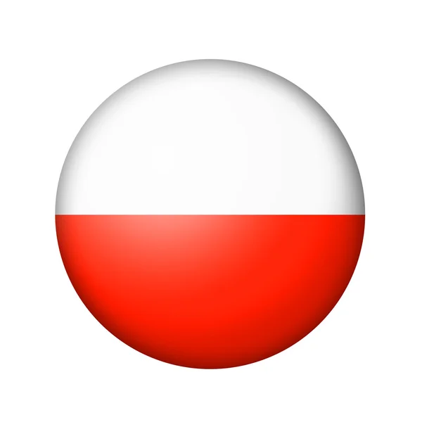 The Polish flag — Stock Photo, Image