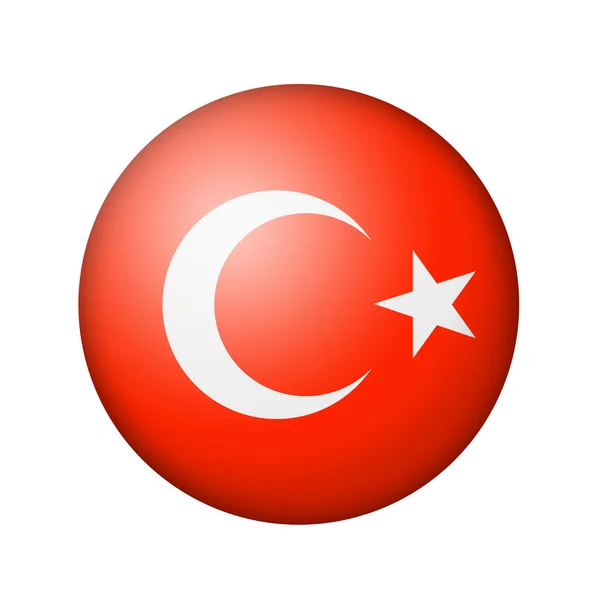 Die türkische Flagge — Stockfoto