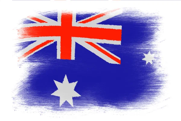 Die australische Flagge — Stockfoto