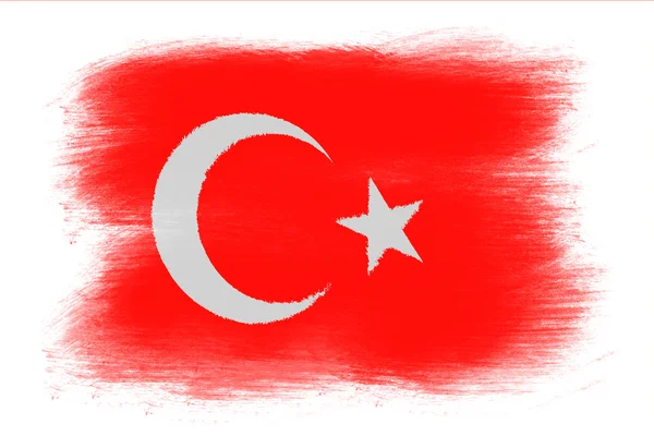 Die türkische Flagge — Stockfoto