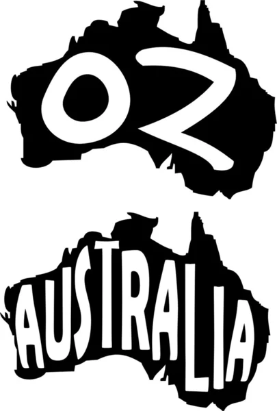 Avustralya Haritası kelimelerle dolu