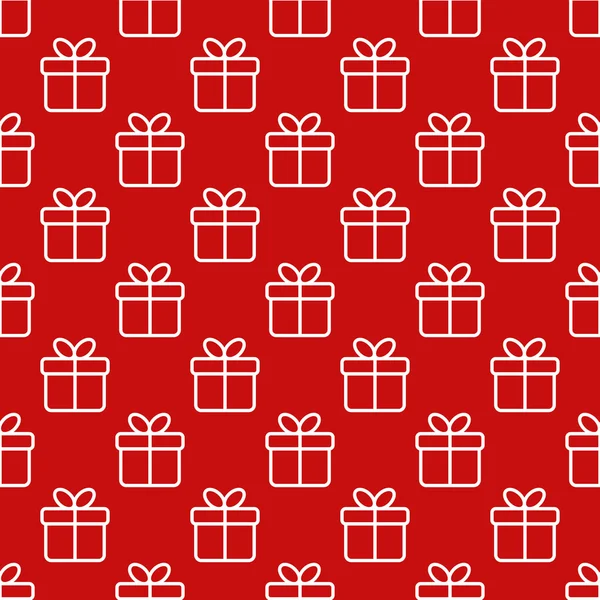 Hediye kutuları ile Seamless kırmızı modeli