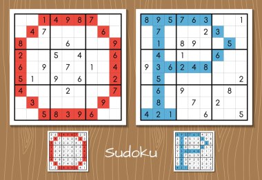 Sudoku cevapları ile ayarlayın. O, P harfleri