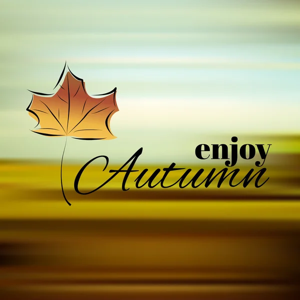 Enjoy autumn — Stock Vector